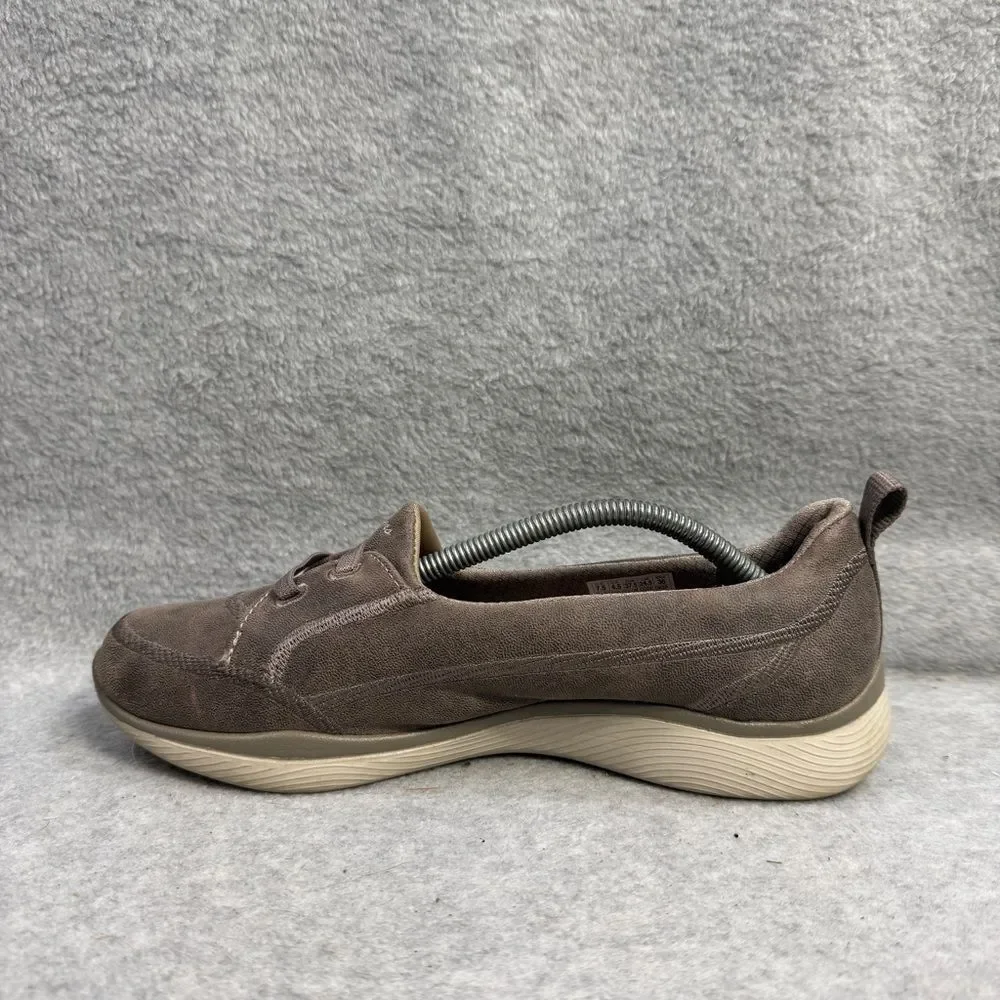 Skechers Shoes Womens Size 7.5 Microburst Dark Taupe Slip On Foam Sneakers 23489